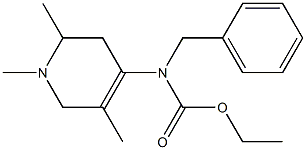 N-Benzyl-N-[(1,2,3,6-tetrahydro-1,2,5-trimethylpyridin)-4-yl]carbamic acid ethyl ester Struktur