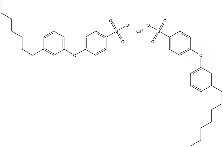 Bis[4-(3-heptylphenoxy)benzenesulfonic acid]calcium salt Struktur