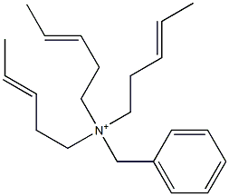 Tri(3-pentenyl)benzylaminium Struktur