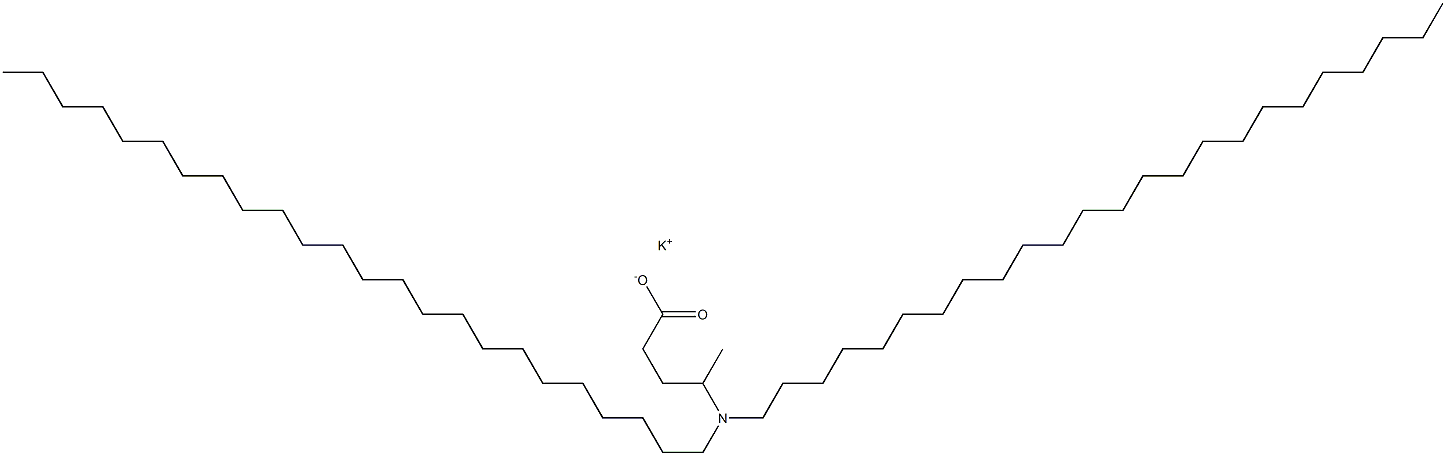 4-(Ditetracosylamino)valeric acid potassium salt Struktur