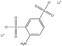 4-Amino-1,3-benzenedisulfonic acid dilithium salt Struktur