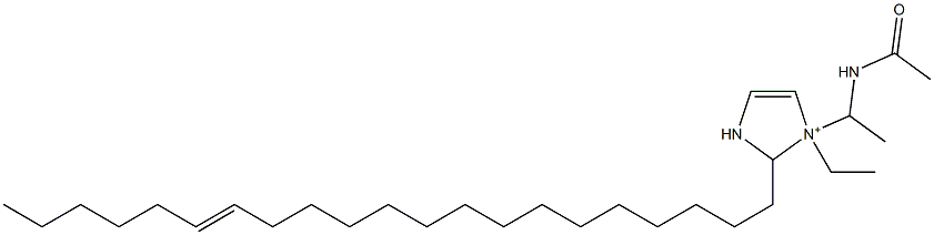 1-[1-(Acetylamino)ethyl]-1-ethyl-2-(15-henicosenyl)-4-imidazoline-1-ium Struktur