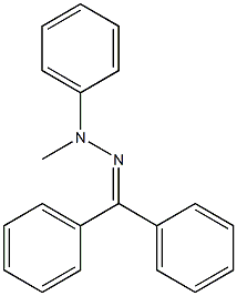 Benzophenone methyl(phenyl)hydrazone Struktur