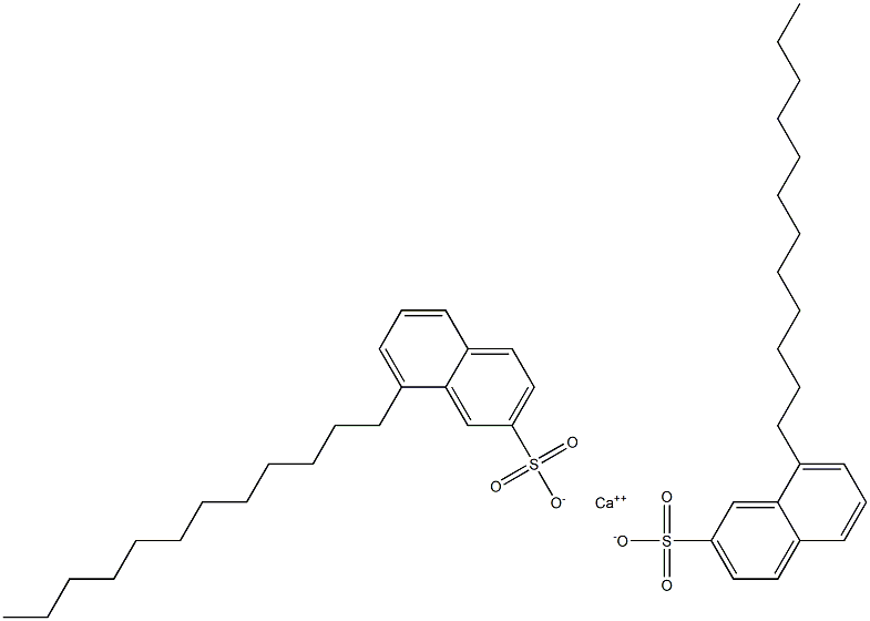 Bis(8-dodecyl-2-naphthalenesulfonic acid)calcium salt Struktur