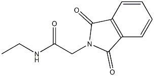 N-Ethyl-2-(1,3-dihydro-1,3-dioxo-2H-isoindole-2-yl)acetamide Struktur