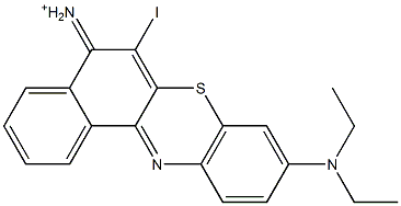 9-(Diethylamino)-6-iodo-5H-benzo[a]phenothiazin-5-iminium Struktur