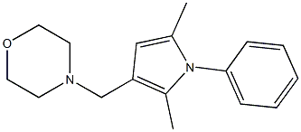 3-(Morpholinomethyl)-1-(phenyl)-2,5-dimethyl-1H-pyrrole Struktur