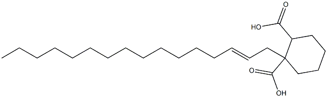 Cyclohexane-1,2-dicarboxylic acid hydrogen 1-(2-hexadecenyl) ester Struktur