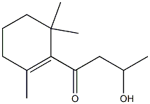 2-Hydroxy-4-(2,6,6-trimethyl-1-cyclohexen-1-yl)-4-butanone Struktur