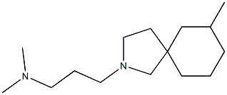 2-(3-Dimethylaminopropyl)-7-methyl-2-azaspiro[4.5]decane Struktur