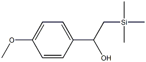 2-(Trimethylsilyl)-1-(4-methoxyphenyl)ethanol Struktur