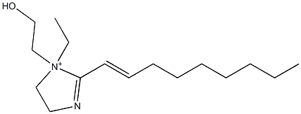 1-Ethyl-1-(2-hydroxyethyl)-2-(1-nonenyl)-2-imidazoline-1-ium Struktur