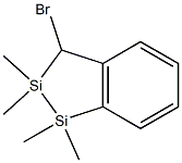 2,3-Dihydro-1,1,2,2-tetramethyl-3-bromo-1,2-disila-1H-indene Struktur