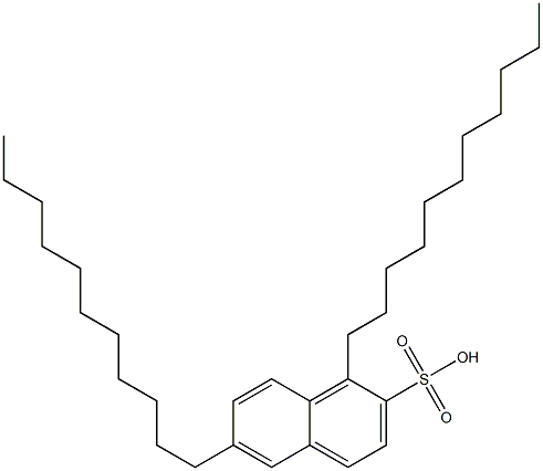 1,6-Diundecyl-2-naphthalenesulfonic acid Struktur