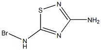 3-Amino-5-bromoamino-1,2,4-thiadiazole Struktur