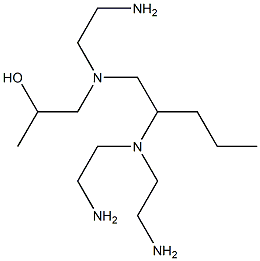 1-[N-(2-Aminoethyl)-N-[2-[bis(2-aminoethyl)amino]pentyl]amino]-2-propanol Struktur