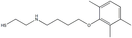 2-[[4-(2,5,6-Trimethylphenoxy)butyl]amino]ethanethiol Struktur