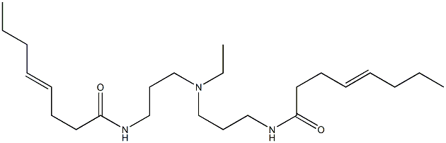 N,N'-[Ethyliminobis(3,1-propanediyl)]bis(4-octenamide) Struktur