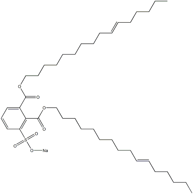 3-(Sodiosulfo)phthalic acid di(10-hexadecenyl) ester Struktur