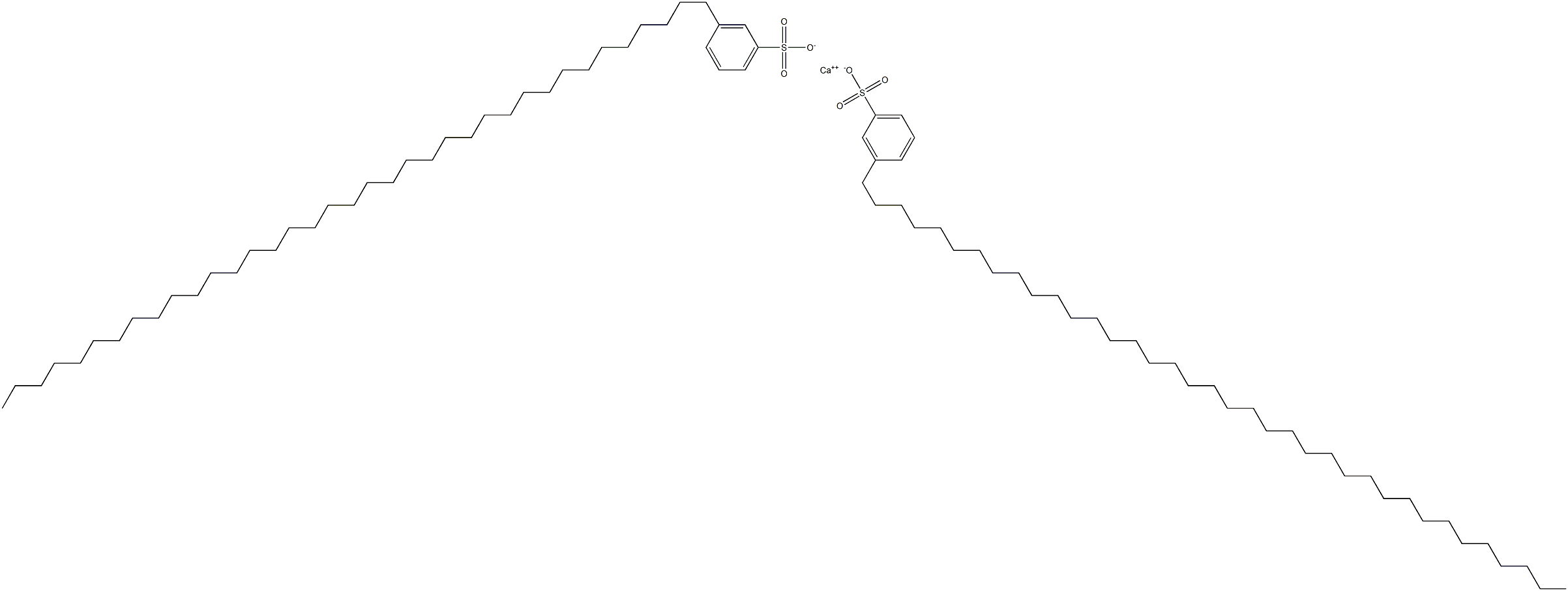 Bis[3-(heptatriacontan-1-yl)benzenesulfonic acid]calcium salt Struktur