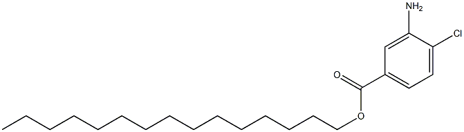 3-Amino-4-chlorobenzoic acid pentadecyl ester Struktur