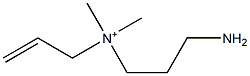 N-(3-Aminopropyl)-N,N-dimethyl-2-propen-1-aminium Struktur