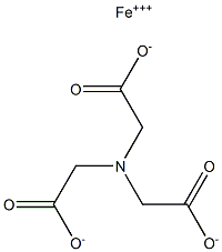 2,2',2''-Nitrilotrisacetic acid iron(III) salt Struktur