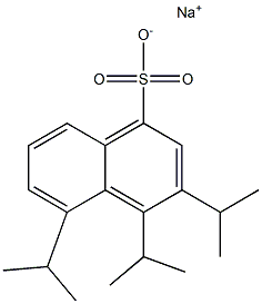 3,4,5-Triisopropyl-1-naphthalenesulfonic acid sodium salt Struktur