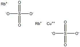 Rubidium copper(II) sulfate Struktur