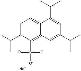 2,5,7-Triisopropyl-1-naphthalenesulfonic acid sodium salt Struktur