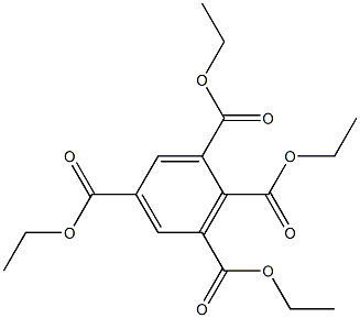 1,2,3,5-Benzenetetracarboxylic acid tetraethyl ester Struktur