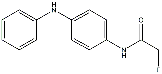 2-Fluoro-4'-(anilino)acetoanilide Struktur