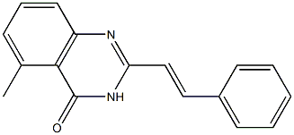 2-[(E)-2-Phenylethenyl]-5-methylquinazolin-4(3H)-one Struktur