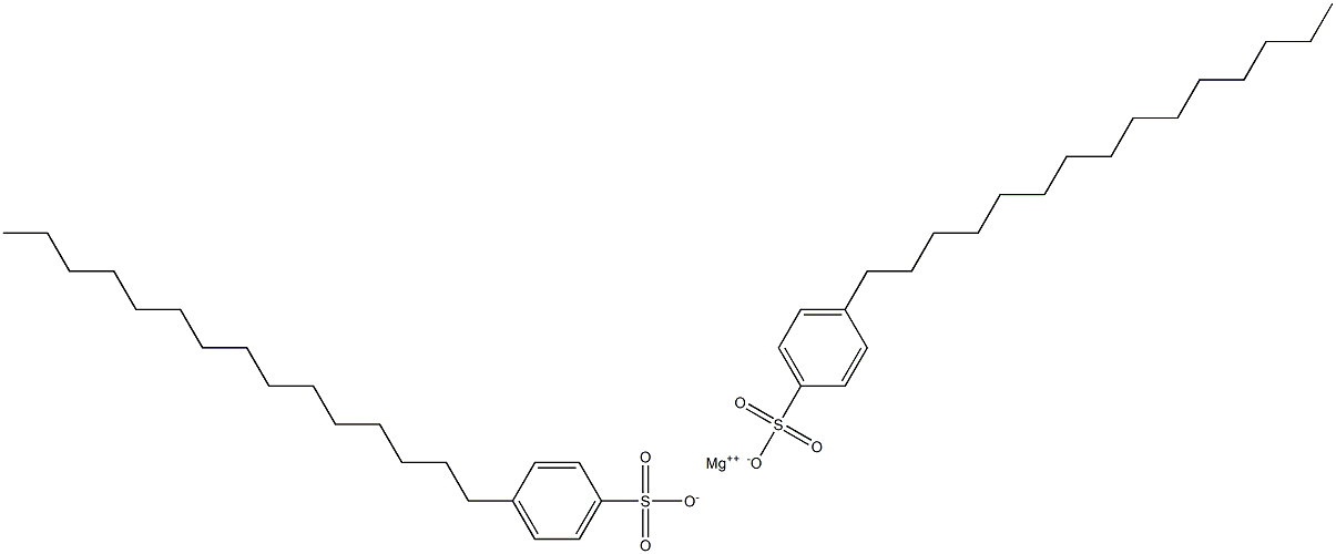 Bis(4-pentadecylbenzenesulfonic acid)magnesium salt Struktur