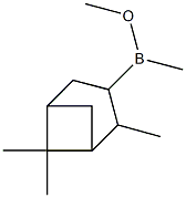 (2,6,6-Trimethylbicyclo[3.1.1]heptan-3-yl)(methyl)(methoxy)borane Struktur