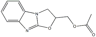 2,3-Dihydrooxazolo[3,2-a]benzimidazole-2-methanol acetate Struktur