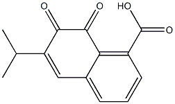 7,8-Dihydro-6-isopropyl-7,8-dioxo-1-naphthoic acid Struktur