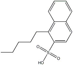 1-Pentyl-2-naphthalenesulfonic acid Struktur