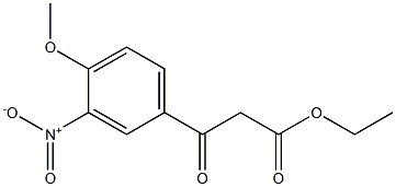 (4-Methoxy-3-nitrobenzoyl)acetic acid ethyl ester Struktur