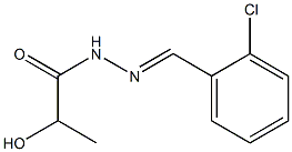 N'-(2-Chlorobenzylidene)2-hydroxypropanoic acid hydrazide Struktur