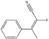 3-Phenyl-2-fluoro-2-butenenitrile Struktur