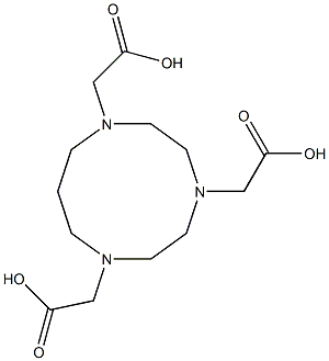 1,4,7-Triazacyclodecane-1,4,7-triacetic acid Struktur