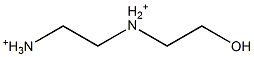 N-(2-Hydroxyethyl)-1,2-ethanediaminium Struktur