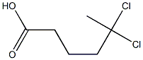 5,5-Dichlorohexanoic acid Struktur