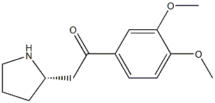 1-(3,4-Dimethoxyphenyl)-2-[(S)-2-pyrrolidinyl]ethanone Struktur