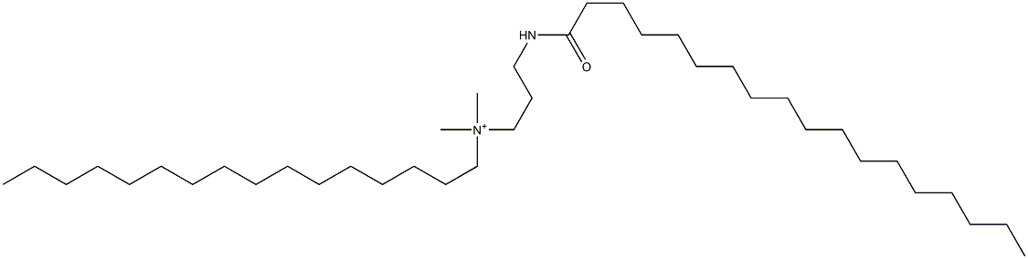 N,N-Dimethyl-N-[3-[(1-oxooctadecyl)amino]propyl]-1-hexadecanaminium Struktur