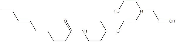 N-[3-[2-[Bis(2-hydroxyethyl)amino]ethoxy]butyl]nonanamide Struktur