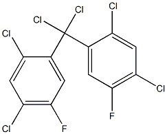 Bis(2,4-dichloro-5-fluorophenyl)dichloromethane Struktur