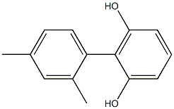 2-(2,4-Dimethylphenyl)benzene-1,3-diol Struktur