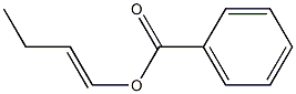 Benzoic acid 1-butenyl ester Struktur